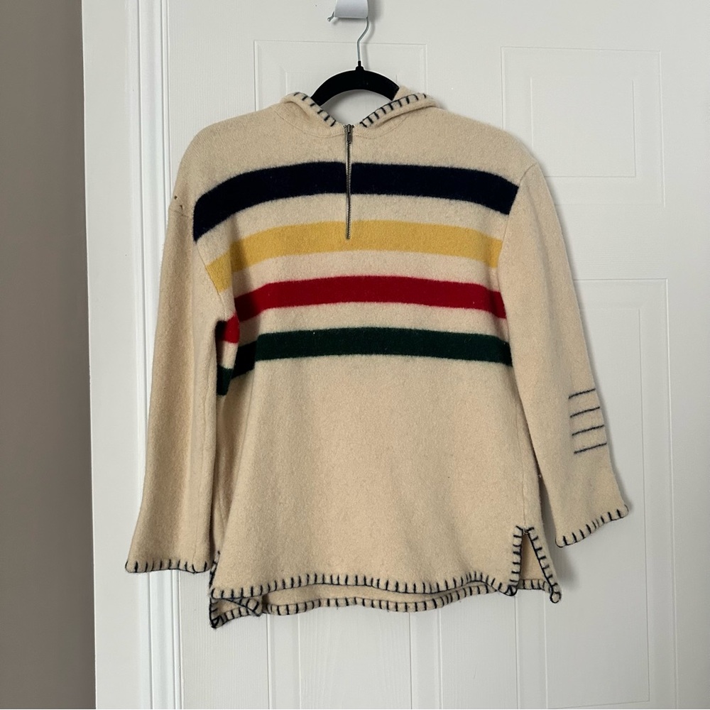 Ralph Laurent Vintage Hudson Bay Company 100% Wool Hoodie - Picture 9 of 9